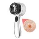 30x Magnifying Dermatoscope with LED, Rechargeable Handheld Skin Analyzer, 4 Lighting Modes & High Clarity Lens for Skin, Scalp & Hair Follicle Observation