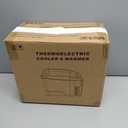 Iceblue Mini Fridge, 7 Liter /9 Cans Skincare Fridge with Belt, AC Plug & 12V Car Charger Dual-use Small Refrigerator, Compact & Portable Refrigerator for Car, Dorm, Travel, Picnic, Gift - Blue