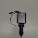 LISEN Retractable Car Charger USB C [Upgraded Dual Type C] 75W Fast 4 in 1 Car Charger for iPhone 17, Gifts for Him Her Men Women, Car Accessories for Galaxy S25 S26 Phone 17 Pro Max 16 15 (Grey)