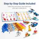 FUN LITTLE TOYS 1100 PCS Building Blocks for Kids 6-12, STEM Learning Bulk Bricks Set, 147 Shapes 17 Colors, Compatible with All Major Brands, Creative Educational Toy Gift