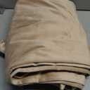 MIULEE Velvet Curtains Blush Beige Elegant Grommet Thermal Insulated Soundproof Room Darkening Curtains/Drapes for Classical Living Room Bedroom Decor 52 x 96 Inch Set of 2