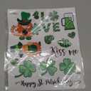 St Patricks Day Window Clings,Living Room St. Patrick's Day Glass Windows/Wall Decor,Green Gnome Shamrock Stickers for Irish Holiday Party Decoration Supplies