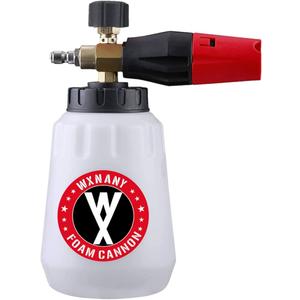 Pressure Washer Foam Cannon Heavy Duty Foam Wash Gun with 1/4 Inch Connector 1 Liter Bottle