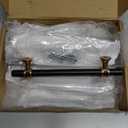 Asidrama 10 Pack 5 Inch(128mm) Champagne Bronze and Matte Black Kitchen Cabinet Handles, Cabinet Pulls Kitchen Cabinet Hardware Cupboard Handles Drawer Pulls (5" Hole Center)