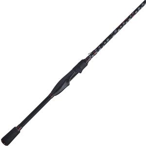 Abu Garcia 6’6” Vendetta Spinning Fishing Rod, 2-Piece Rod, 6-12lb Line Rating, Medium Rod Power, Fast Action, 1/ 8-1/ 2 oz. Lure Rating, Black