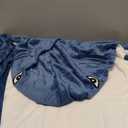 Touchat Shark Blanket for Adult & Kids Super Soft Cozy Flannel Throw Wearable Blanket, Cartoon Animals Shark Onesie Hoodie, Sleeping Bag Cosplay Shark Costume Blanket Gifts for Shark Lovers (Blue,L)