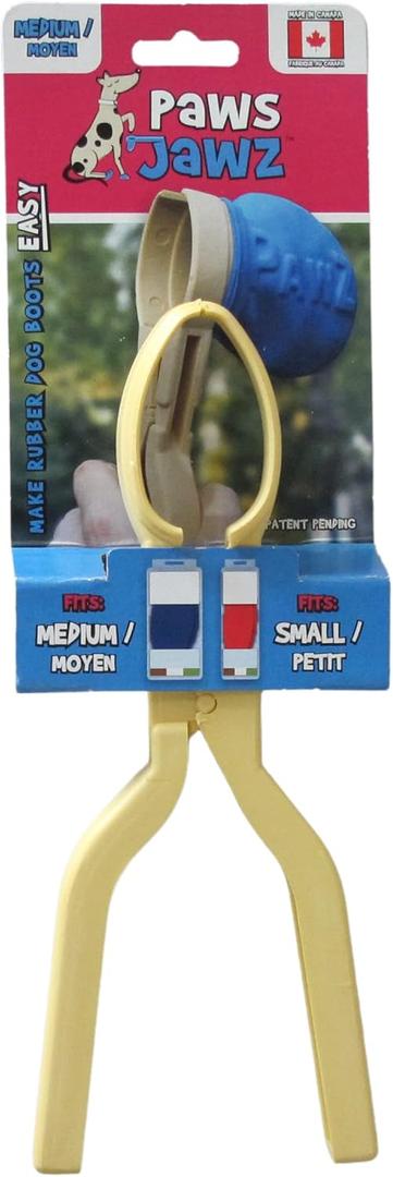Slip into Dog Booties with One Hand | Fitting Tool for Paws Dog Boots & Other Booties for Hot Pavement, Rain, Winter & Snow Protection; Paws Jawz Medium for Small or Medium Booties (Medium)