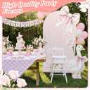 Novabright 2 Pcs One Silly Goose Party Decoration 5ft and 2.5ft Pink Bow 1st Birthday Silly Goose Cardboard Cutout Standup Photo Props Backdrops for Girls 1st Birthday Baby Shower Supplies