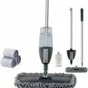 Spray mop for Cleaning Floors with a Large Refill Bottle for Hardwood, Laminate, and Tile - 3 Washable Microfiber mop Pads