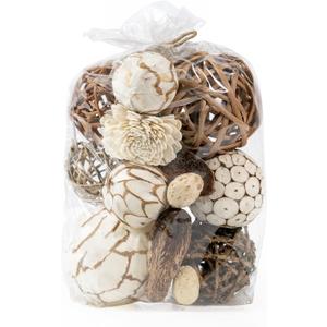 ANDALUCA Natural Tones Vase & Bowl Filler Decorative Balls (Natural Orbs)