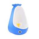 Whale Potty Training Urinal for Boys with Funny Aiming Target , Toddler Boy Toilet Pee Trainer - Blue