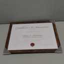 10x13 Picture Frame with Glass, Display Diploma 8.5x11 with Mat or 10 x 13 without Mat - Wall and Tabletop, 10 by 13 Photo Wooden Frames (Rustic Brown, 1 Pack)