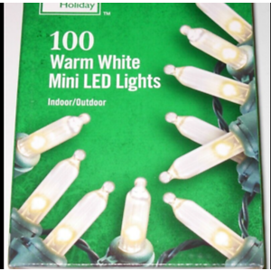 Lot of 2 x100 LED 200 Warm White Mini Lights INDOOR/OUTDOOR by Home Accents