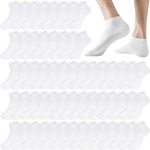 Mens Cushion Ankle Socks Men Low Cut Comfort Breathable Casual Socks Bulk Size: 5-11 10 Pairs
