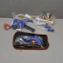 YD0B3 Auto Dent Puller Kit Golden Lifter & Glue Gun, with 80PCS Tabs for Small Ding Hail Dent Removal, Adjustable Width Dent Remover Tools for Automobile Body Motorcycle Refrigerator