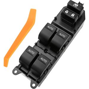 84820-0R040 Master Power Window Switch Driver Side Compatible with Tundra 2014 2015 2016 2017 2018 2019 2020 2021(4 AUTO Blue Lamp)