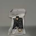 2 x Leather Keys Sleeve for Broken Car Key Loop Replacement - Cute Keychain Cover - Protector, Holder for Men & Women (Large-black03)