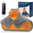 Heating Pads for Neck and Shoulders and Back, Neck Heating Pad with 6 Heat Options 4 Auto-Off Timer, Gifts for Mom Women Christmas Birthday