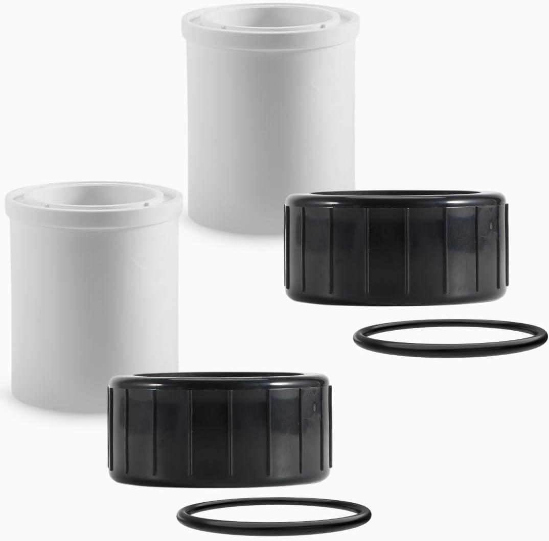 Replacement 350157 Union Kit Compatible with Pentair SuperFlo, SuperFlo VS, SuperMax VS Pool and Spa Pumps  1.5" x 2" PVC Fittings, 2 Pack Fits 342001,342002  Durable and Easy Install