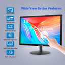 Touchscreen Monitor 19" FHD 1440x900 Multi-Touch Screen HDMI VGA Type-B Dual Speakers,60Hz,VESA,Wide Viewing Angle 170,Brightness 300cd/m,Tilt Adjust,PC Office Desktop Business Computer Display
