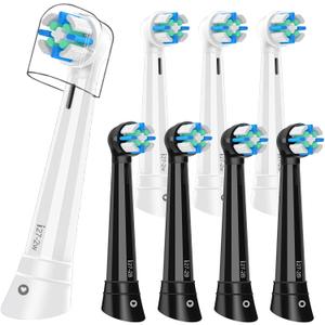 Replacement Heads Compatible with Oral B iO 3 4 5 6 7 8 9 10 Series Electric Toothbrush,Toothbrush Heads Compatible with Braun Oral B iO Replacement Heads with Medium Bristles,8 Pack (Multi-colored)