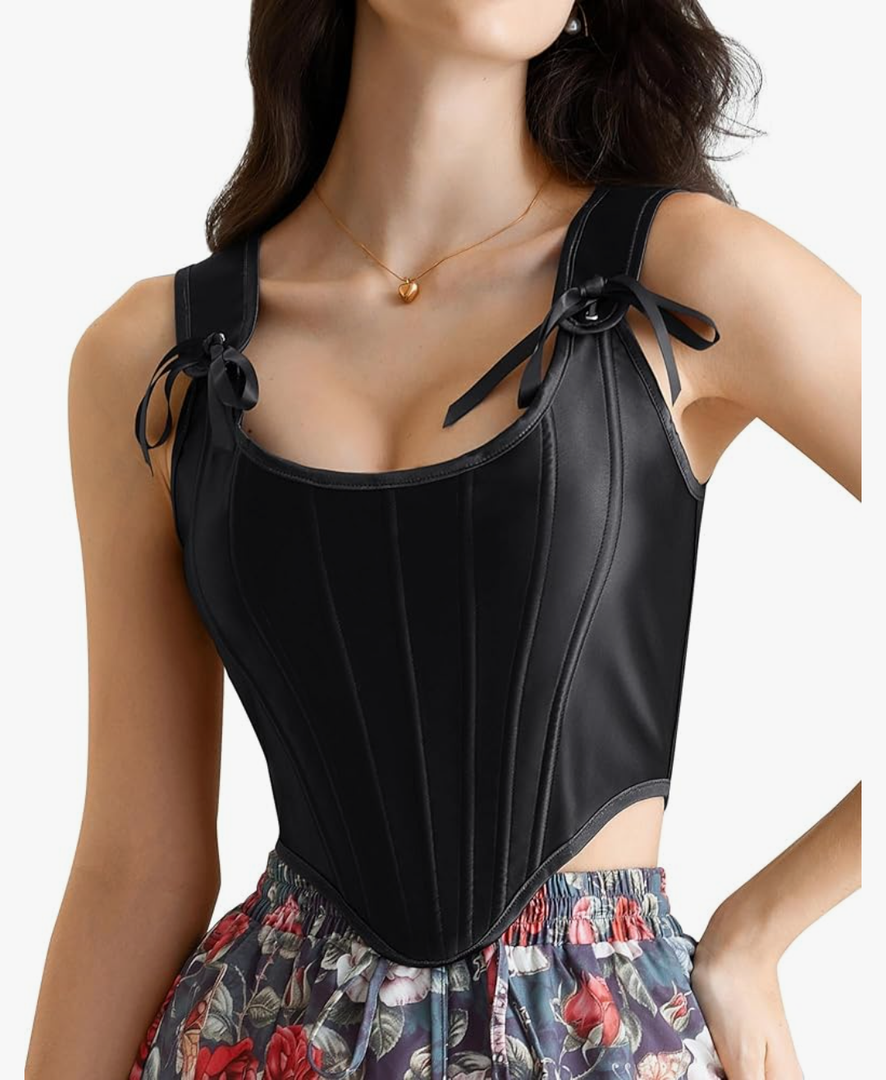 Scarlet Darkness Corset Tops for Women Renaissance Boned Overbust Bustier Corset Top US 6