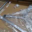 Blulu Heavy Duty Adjustable Shopping Bag Rack Metal Rack for Retail Store Chrome Handbag Display Stand for Trade Show Boutique Small Business, 45 Inch(1 Pcs, Silver)