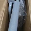 Drive Medical 11148-1 Folding Steel Bedside Commode Chair, Portable Toilet, Supports Individuals Weighing Up To 350 Lbs, with 7.5 Qt. Bucket and 13.5 Inch Seat, Grey