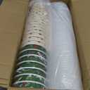 Nihuecne 50 Pack 16 oz Christmas Disposable Coffee Cups with Snap-on Lids - for Hot or Cold Drinks, Paper Coffee Cups for Xmas Holiday Table Decorations Party Supplies, 5 Assorted Christmas Styles