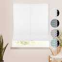 Homebox Cordless Cellular Shades for Home Office, Thermal Insulated Lighting Filtering Room Darkening Window Blinds, Honeycomb Shades for Windows White 29" W64" H