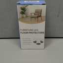 Chair Leg Floor Protectors Square Chair Leg Protectors for Hardwood Floors Silicone Caps Felt Strengthen Bottom Protection Anti-Scratch Reduce Noise 32 Pack Black Square M Fit:13/16" to 1" (20-26mm)