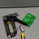 Upholstery 4 in 1 Staple Gun Heavy Duty, with 6000 Staples, Remover, Gloves, Manual Brad Nailer Power Adjustment Stapler Gun for Wood, Upholstery, Carpentry, Decoration DIY Staple Gun