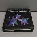 Christmas Tree Topper Star 7" LED Lighted Star Tree Top w/Remote Control, 5Point Star RGB Night Light Treetop, Small Xmas Tree Decor for Christmas, USB Plug in/Wire 9.84Ft