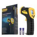 Infrared Thermometer Laser Temperature Gun -58 to 1112 with Adjustable Emissivity & Max and Min Measure Laser Digital IR Thermometer Gun Temp IR Surface Tool Heat Temp Gun for Cooking.