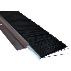 Brown 9 Sets 3+0.91 Inches Wide 39.37 Inches Long Garage Door Brush Sweeps Seal Roll Up Door Brush Retsun Durable Easy Mounting (Brown 3, 9)