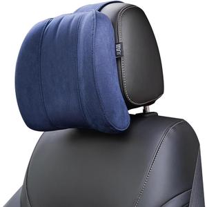 Car Neck Pillow Headrest, Memory Foam Car Headrest Pillow,Headrest Pillow for Car Relax Head Muscles and Relieve (Dark Blue) (10.5in*9.5in*3in)