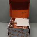 By Madee HEAVYWEIGHT Fancy Disposable Dinnerware Set – 175-Piece Ivory and Scalloped Rose Gold Disposable Plates, Cutlery & Linen-Feel Napkins, Elegant Nice for Weddings & Party (25 Guests)