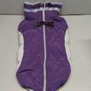 Dog Winter Jacket Cozy Reflective Waterproof Windproof Warm Pet Garment,Comfortable Cold Weather Fleece Apparel Outfits with Zipper Closure for Small Medium Large Dogs Puppy Walking,XXX-Large (Purple)