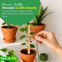 2 x Perfect Stix Wooden Craft Dowels, 3/16 Inch Thick, 1-3 Inch Length, 200 Count