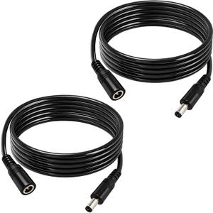 9.8FT 12V DC Power Extension Cable 5.5mmx2.5mm 18AWG Male to Female Extension Cable Barrel Connector for CCTV Surveillance Camera LED Light Bar Router Projector Printer 2PCS