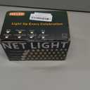 OYCBUZO 360LED Net Lights, 21ft x 5ft Connectable Christmas Outdoor Mesh Lights with Timer & 8 Lighting Modes, Waterproof String Light Plug in for Xmas Tree Bushes Garden Holiday Party - Warm White