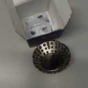 AzWzz Bathtub Drain Stopper, Pop Up Tub Stopper Plug with Bathtub Drain Hair Catcher Cover, Universal for 1.45 in to 1.8 in Tub Drain, Brushed Nickel