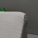 Bedluxe Knee Pillow for Back Sleeping, Leg Pillow Knee Wedge Pillow, Memory Foam Wedge Pillows for Legs Post Surgery, Triangle Pillow for Knee Support, Leg Elevation, Knees Hip Back Pain Relief, White (23.6*18.9*7.9 Inch)