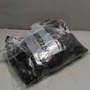 BGment Black Short Blackout Curtains for Small Windows, 38 x 45 Inch Thermal Insulated Tier Set of 2 Panels Sun Blocking Drapes for Kitchen Bedroom