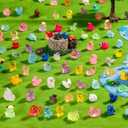 300pcs Mini Resin Animals Many Styles Variety Tiny Animals Figures Miniature Little Small Animal Figurines Bulk for Micro Fairy Garden Landscape Accessories Hide Crafts Decor Aquarium