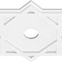 Ekena Millwork CMP18AL-03000 Axel Architectural Grade PVC Contemporary Urethane Ceiling Medallions 18"OD x 3"ID x 10"C x 1"P