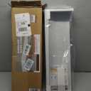 4ft Steel Easy Slip-On Baseboard Heater Cover with End Caps for Bathroom & Hydronic System for Replacing Old Cover, White
