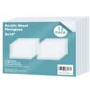 Egofine Plexiglass Sheets Acrylic Sheets 12 Pack of 8x12 0.04 Thick Clear Plastic Cast Transparent Plexi Glass for Crafting Projects, Replacement Picture Frame Glass, DIY Display, Easy to Cut