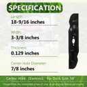 742P05086 Ultra High-Lift Bagging Blade Set for 54" Zero-Turn Mower, Replaces 742-05086 CMXGZAM110194, Compatible wit XT1-GT54 XT1-ST54 ZT1-54 ZT2-54 (3 PACK)