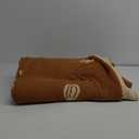 QQP Soft Burnt Orange Throw Blanket for Couch,Cute Microfiber Reversible Fluffy Pumpkin Halloween Throw Blanket,50X60In Lightweight Outdoor Travel Blanket.Caramel